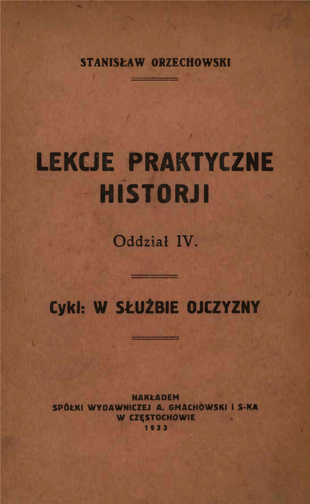 Lekcje Praktyczne Historji