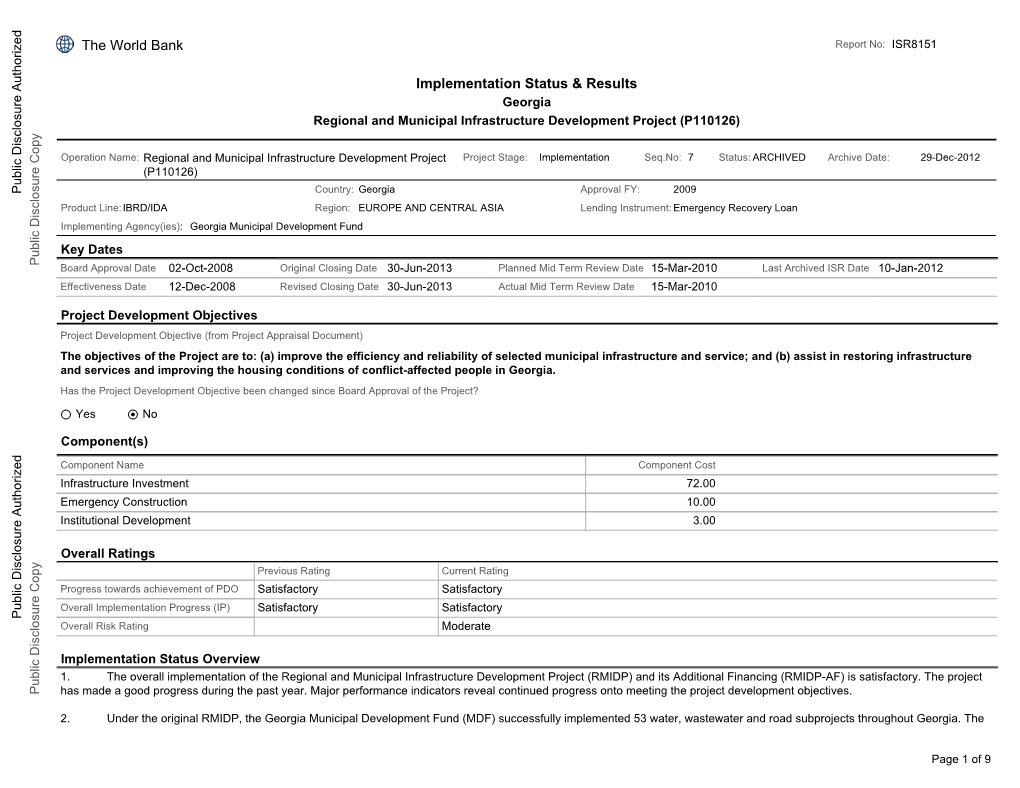 World Bank Document