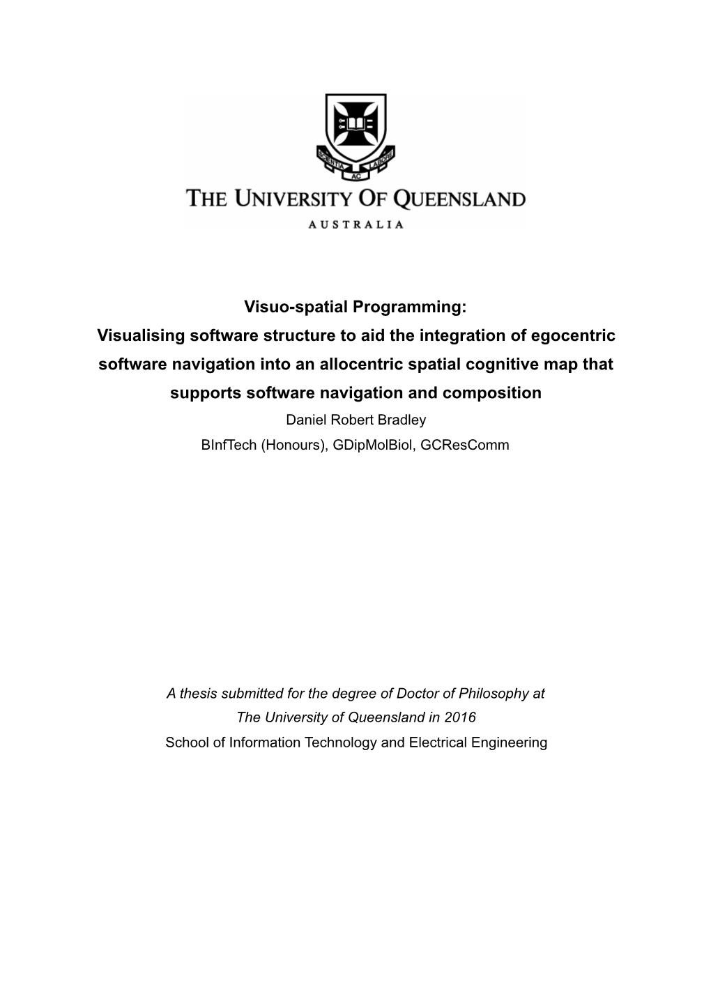 Visuo-Spatial Programming: Visualising Software Structure to Aid the Integration of Egocentric Software Navigation Into an Al