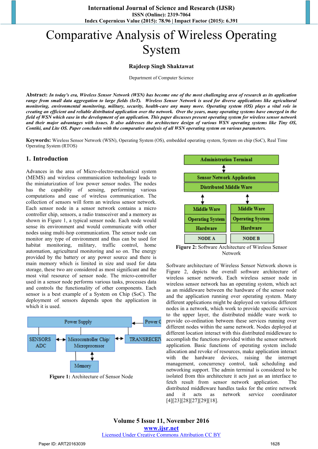 Comparative Analysis of Wireless Operating System