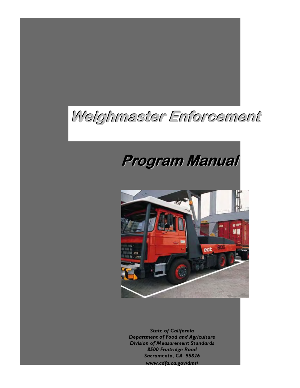 Weighmaster Manual 2004