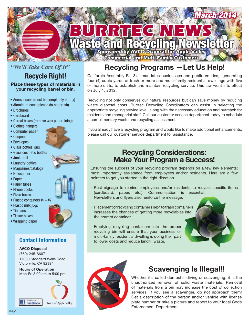 Waste and Recycling Newsletter