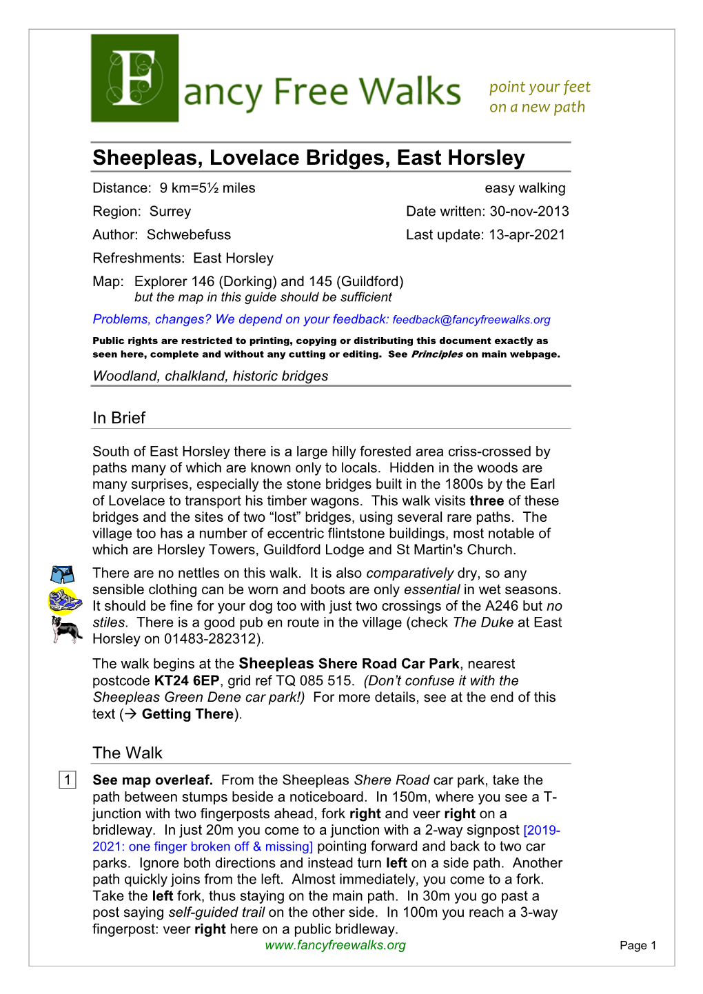 Sheepleas, Lovelace Bridges, East Horsley