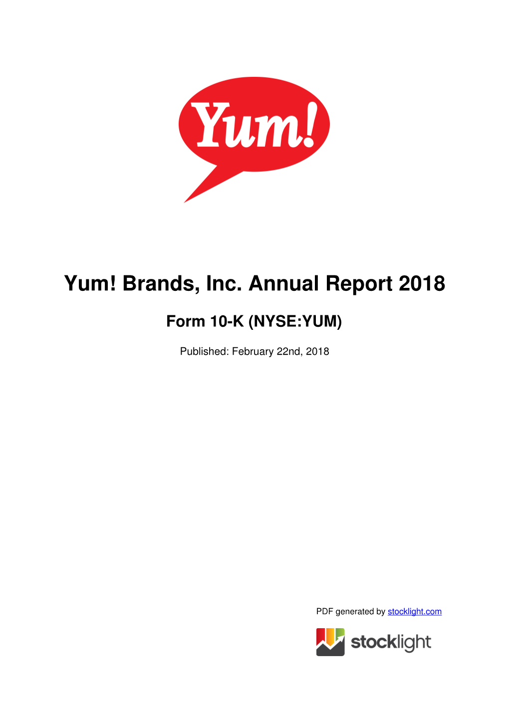 Yum! Brands, Inc