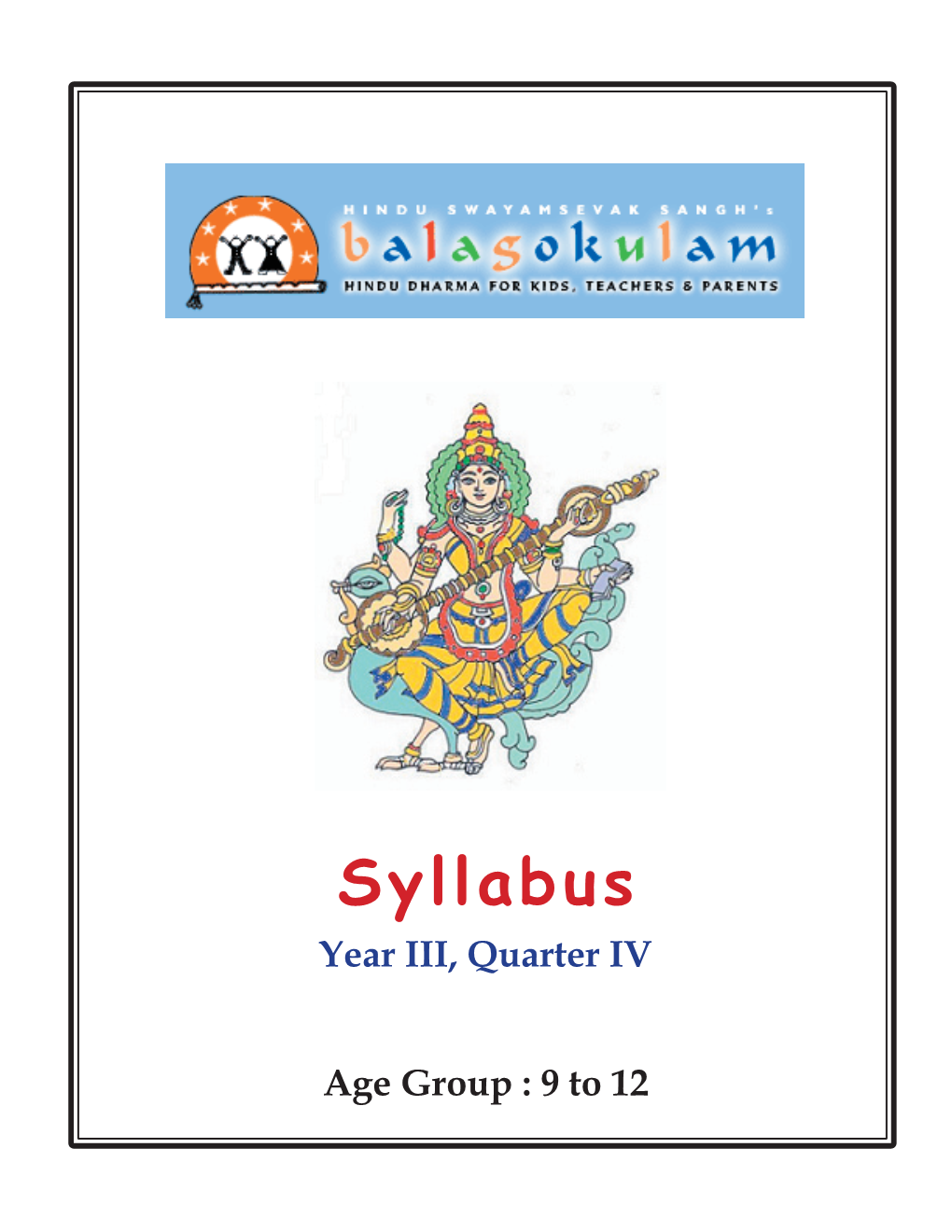 Syllabus Year III, Quarter IV