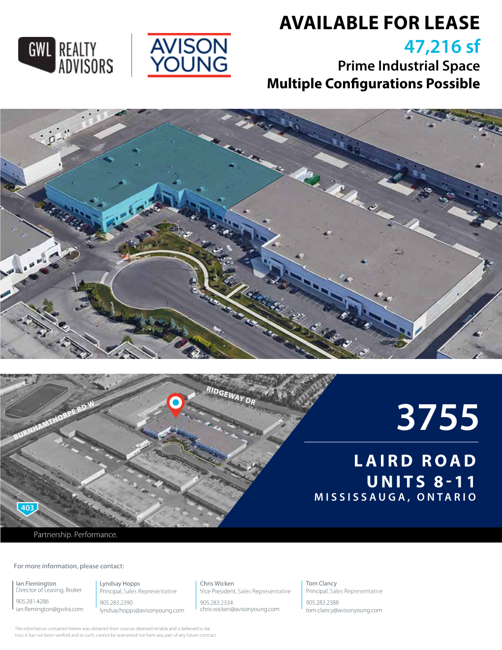 AVAILABLE for LEASE 47,216 Sf Prime Industrial Space Multiple Configurations Possible