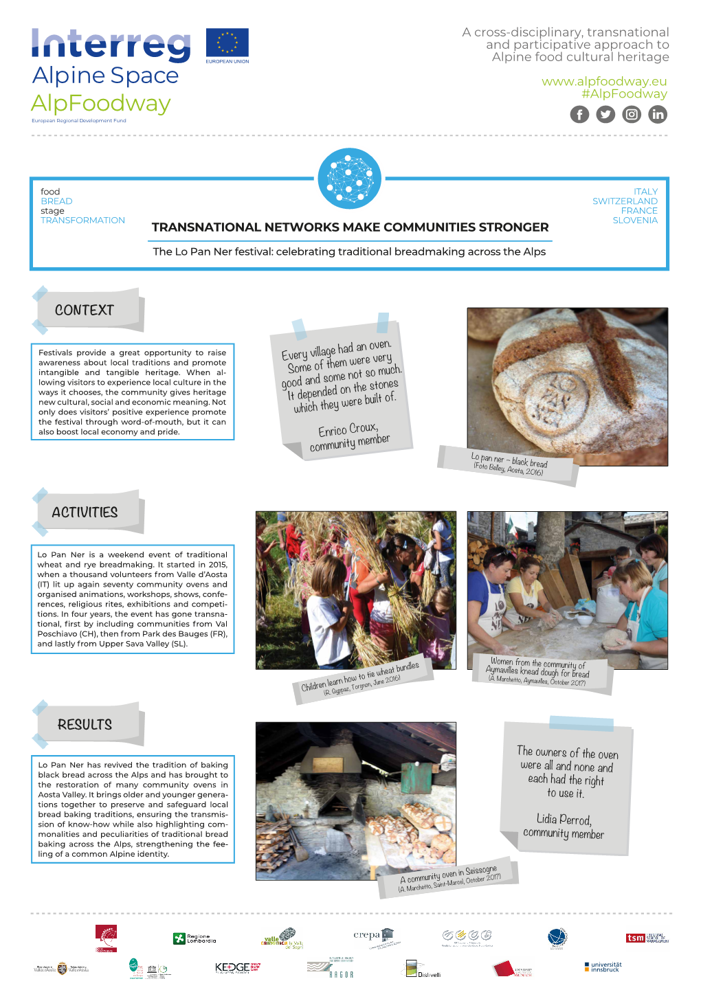 WP4 Example: the Lo Pan Ner Transnational Festival