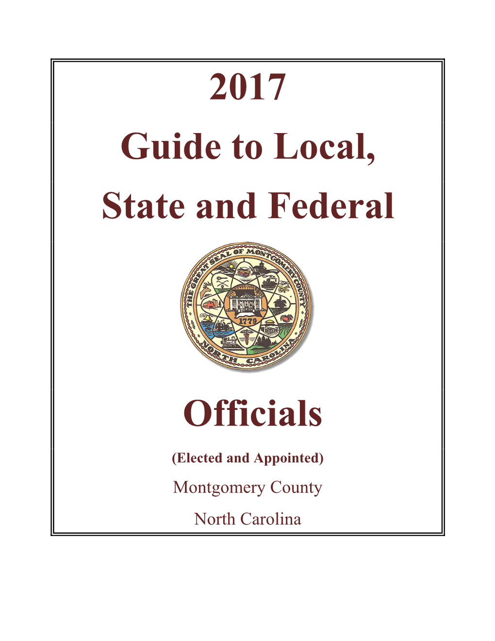 2017 Guide to Local, State and Federal Officials