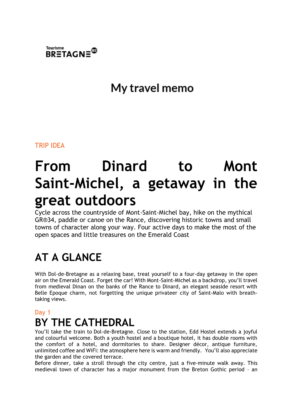 From Dinard to Mont Saint-Michel, a Getaway in the Great Outdoors