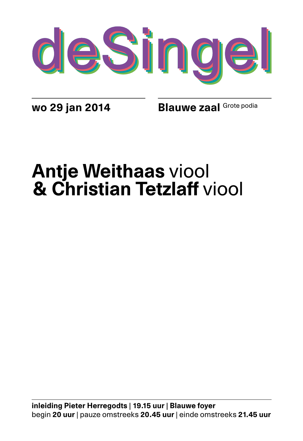 Antje Weithaas Viool & Christian Tetzlaff Viool