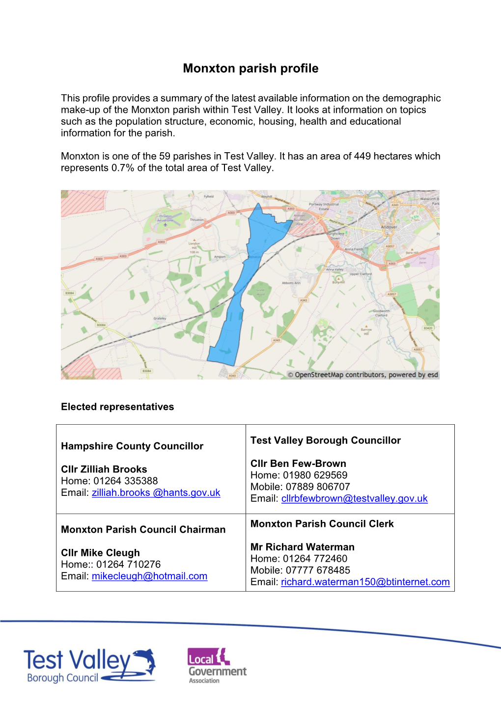 Monxton Parish Profile