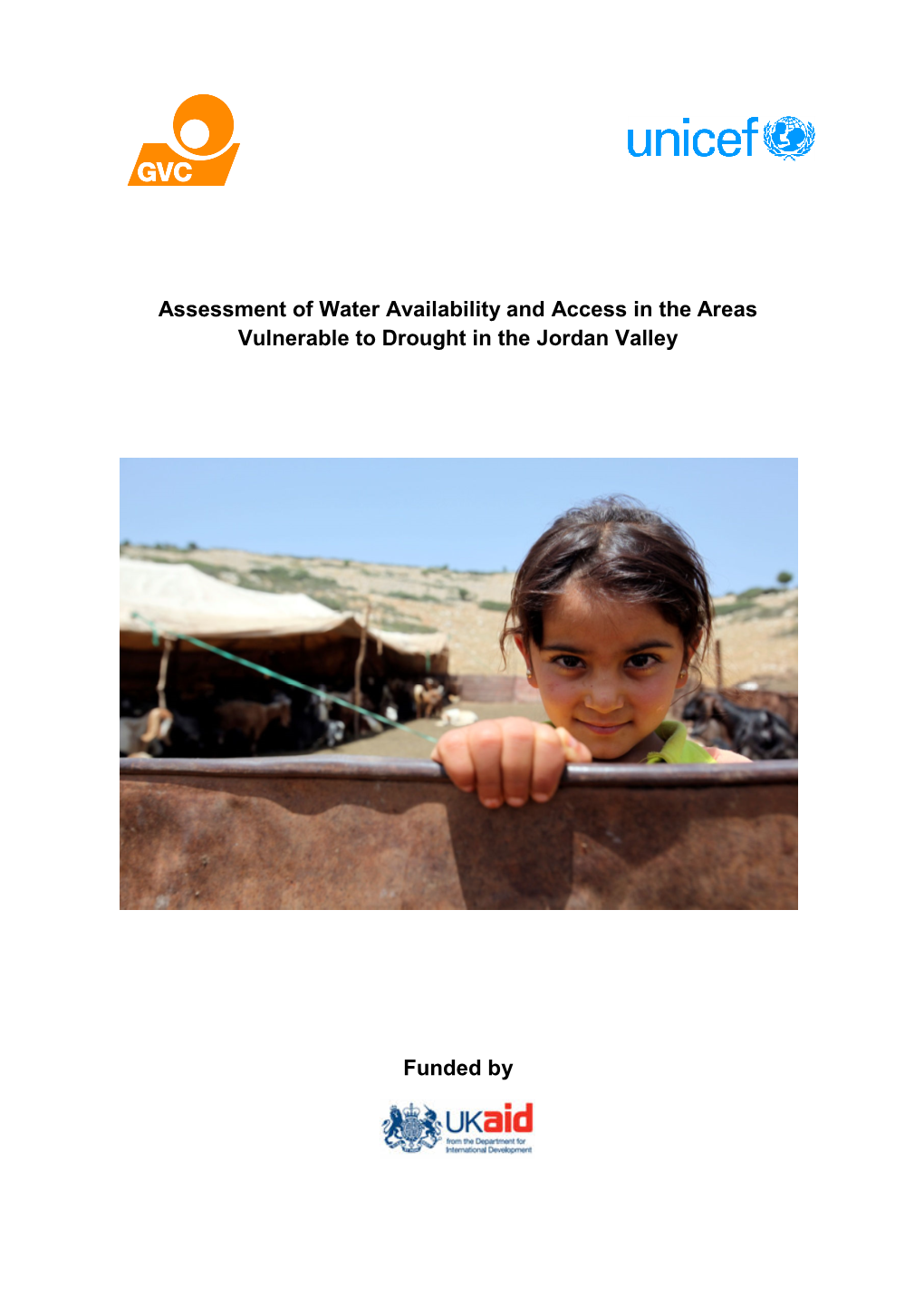Assessment of Water Availability and Access in the Areas Vulnerable to Drought in the Jordan Valley