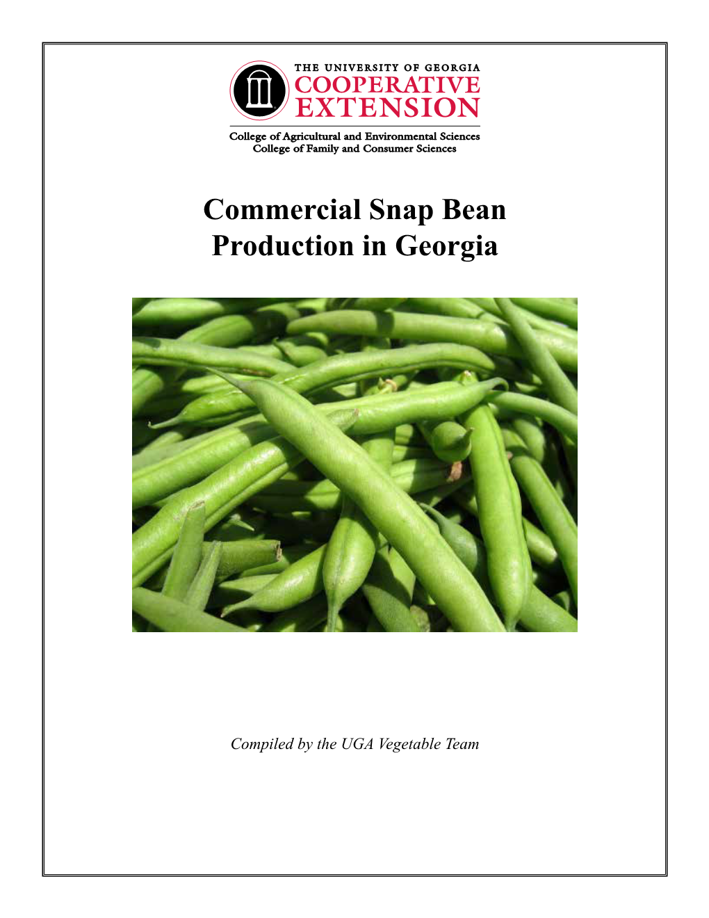 Commercial Snap Bean Production in Georgia
