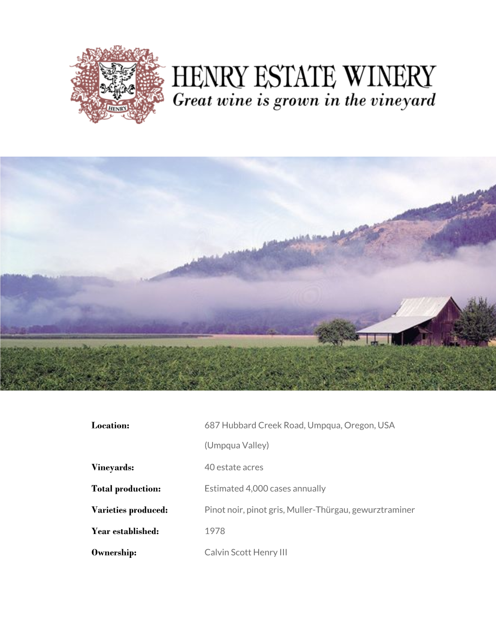 Vineyards: 40 Estate Acres