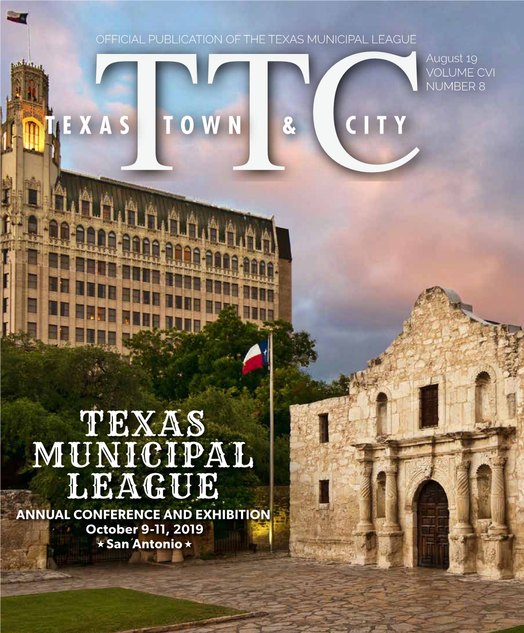 AUGUST 2019 Acectxtmlaug2019 Layout 1 2/20/19 2:46 PM Page 1 Engineering Texas