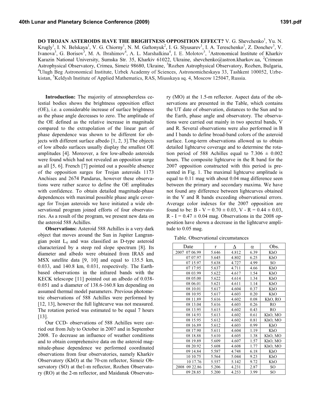 Do Trojan Asteroids Have the Brightness Opposition Effect? V