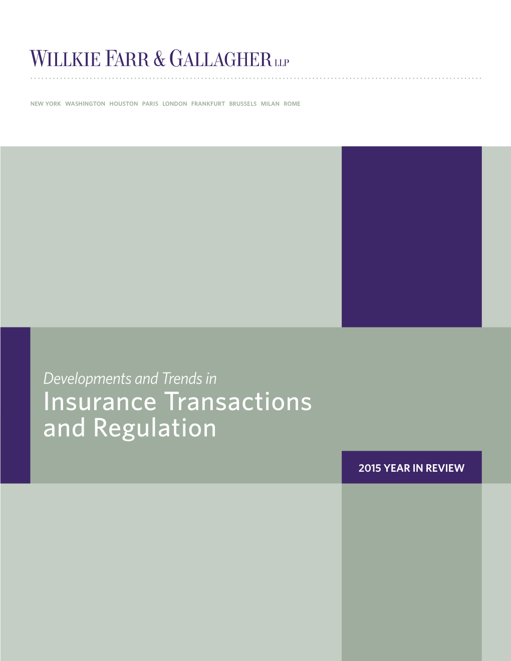 Insurance Transactions and Regulation