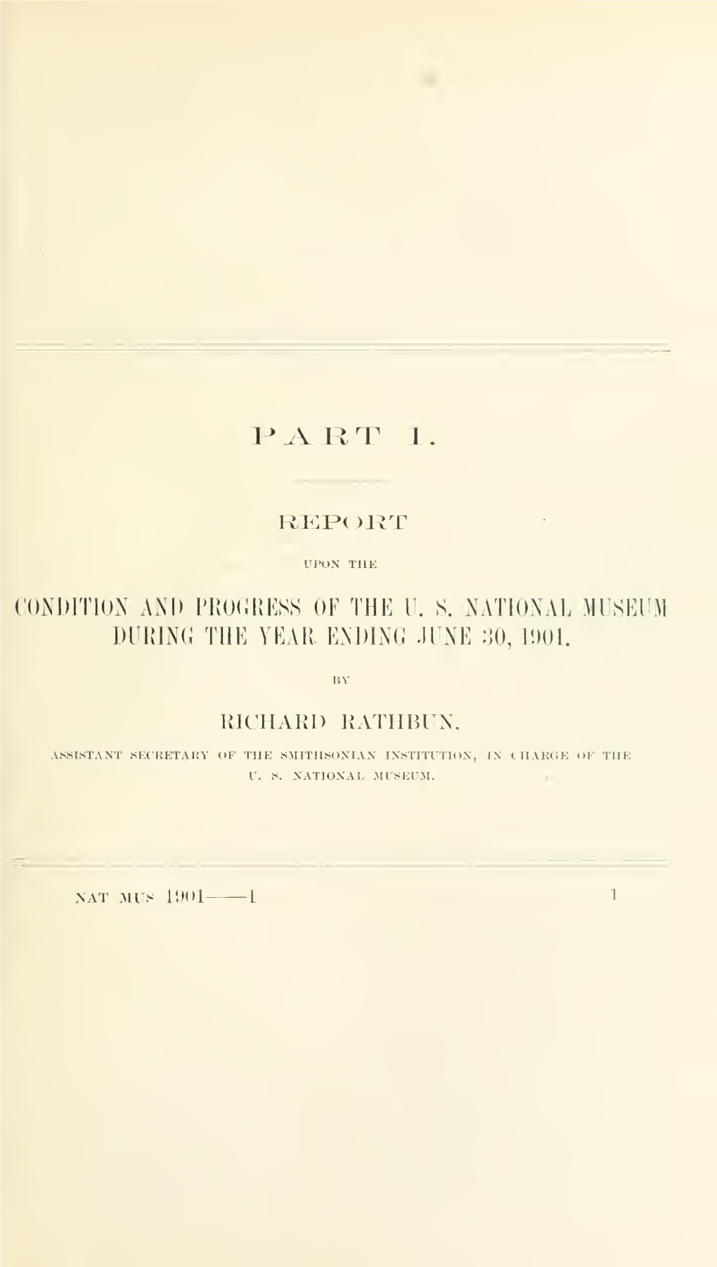 Annual Report of the Board of Regents of the Smithsonian Institution