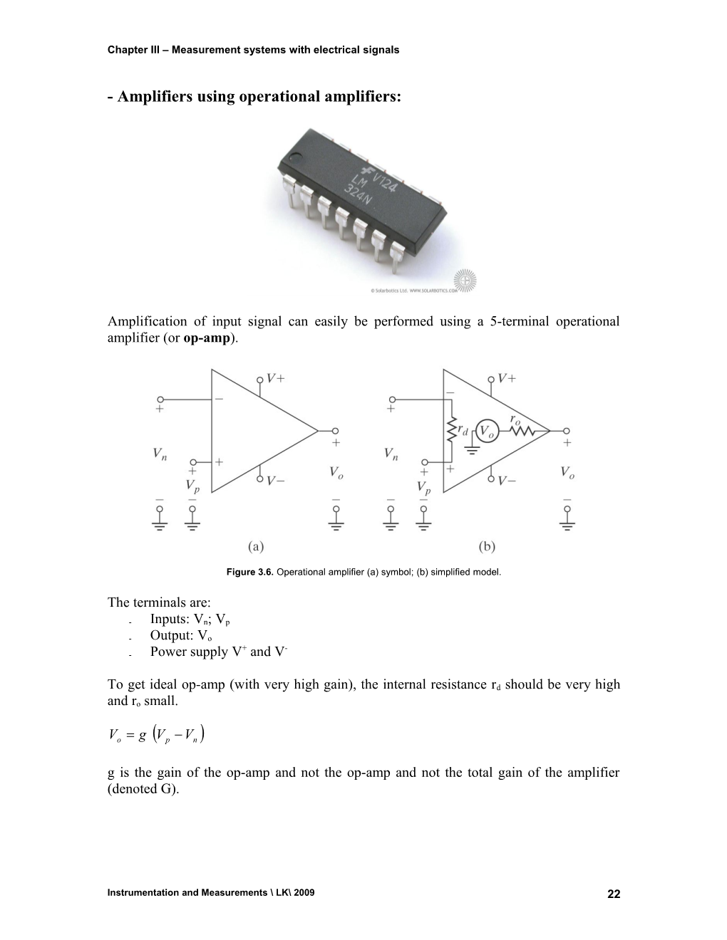 Chapter III Measurement Systems with Electrical Signals