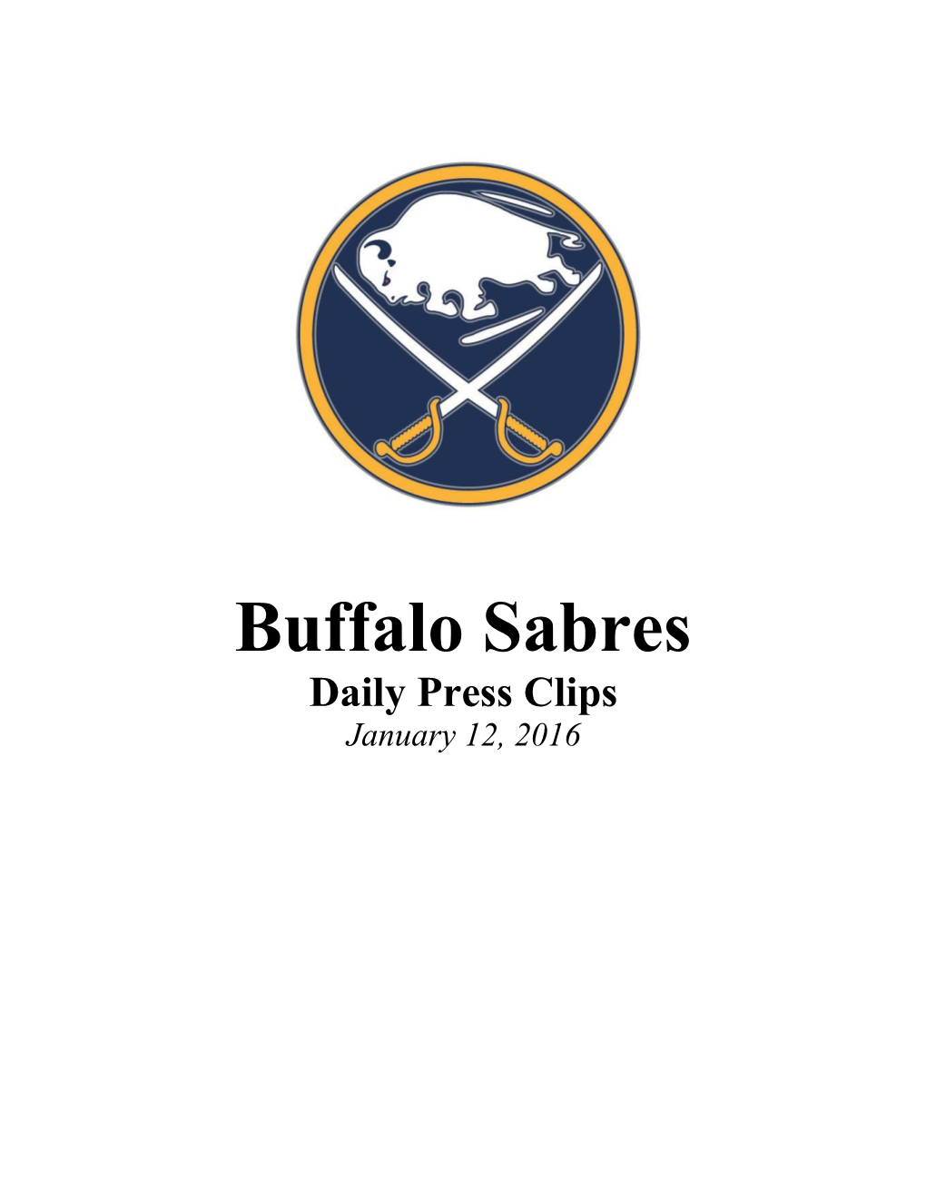 Buffalo Sabres Digital Press