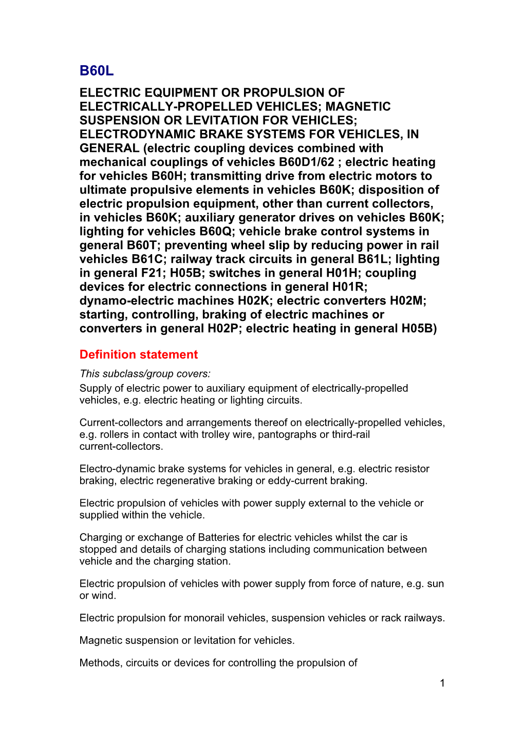 Electric Equipment Or Propulsion of Electrically