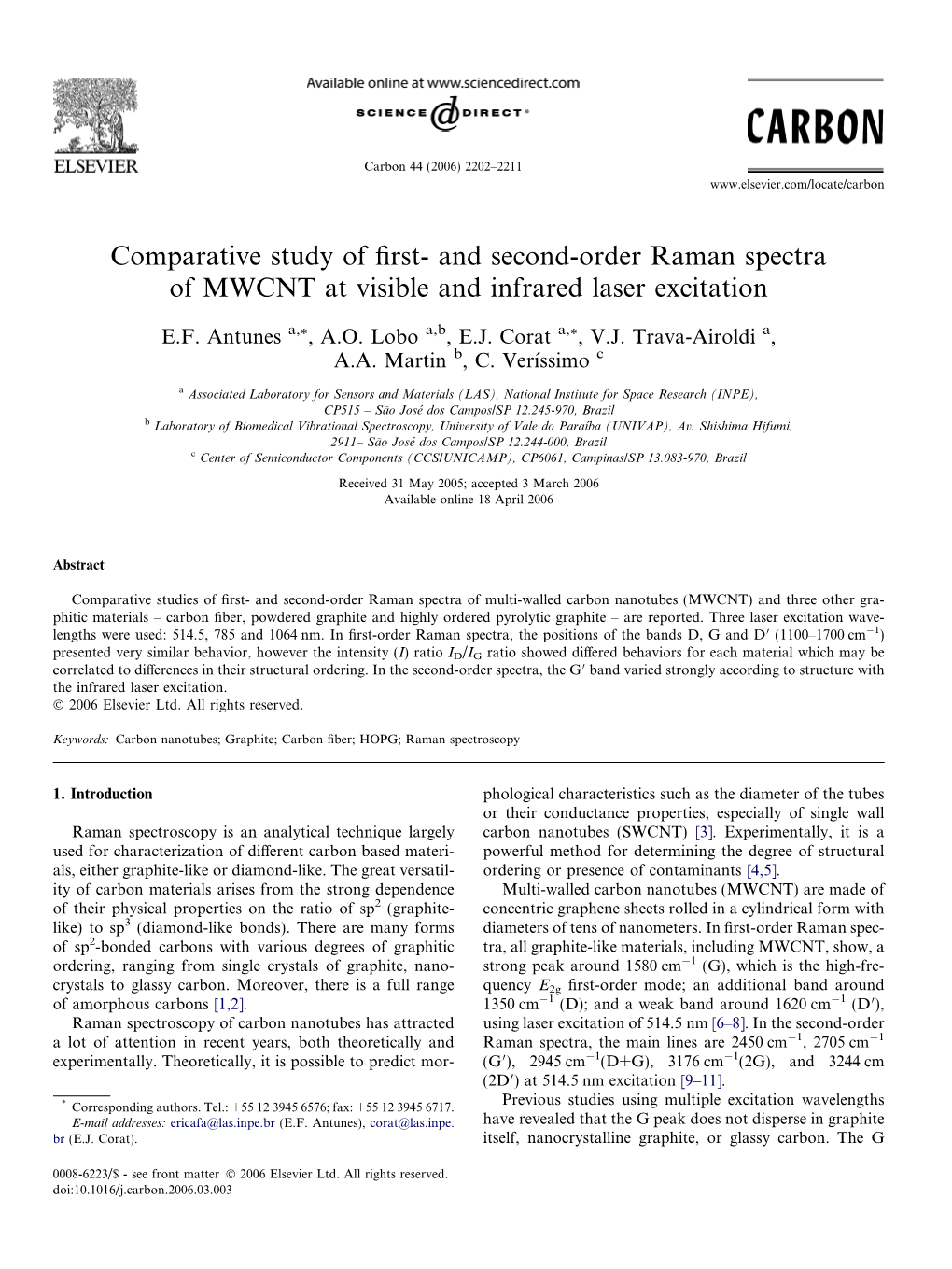 Comparative Study of First- and Second-Order Raman Spectra of MWCNT at Visible and Infrared Laser Excitation