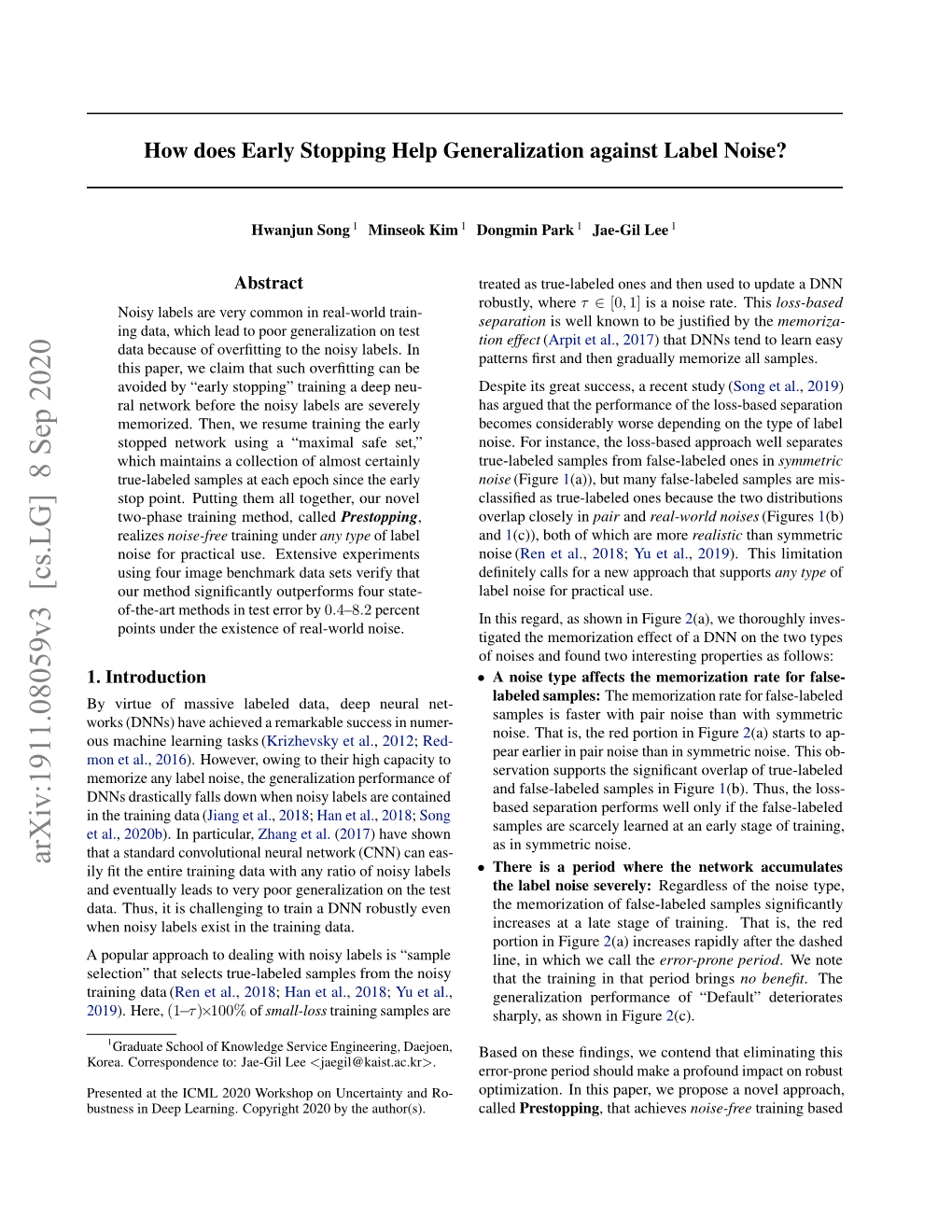 How Does Early Stopping Help Generalization Against Label Noise?