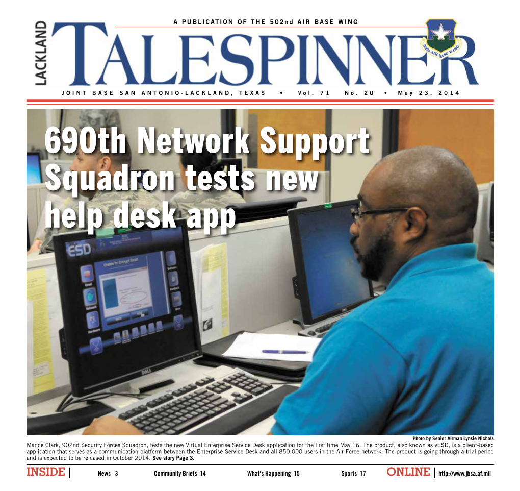 690Th Network Support Squadron Tests New Help Desk App