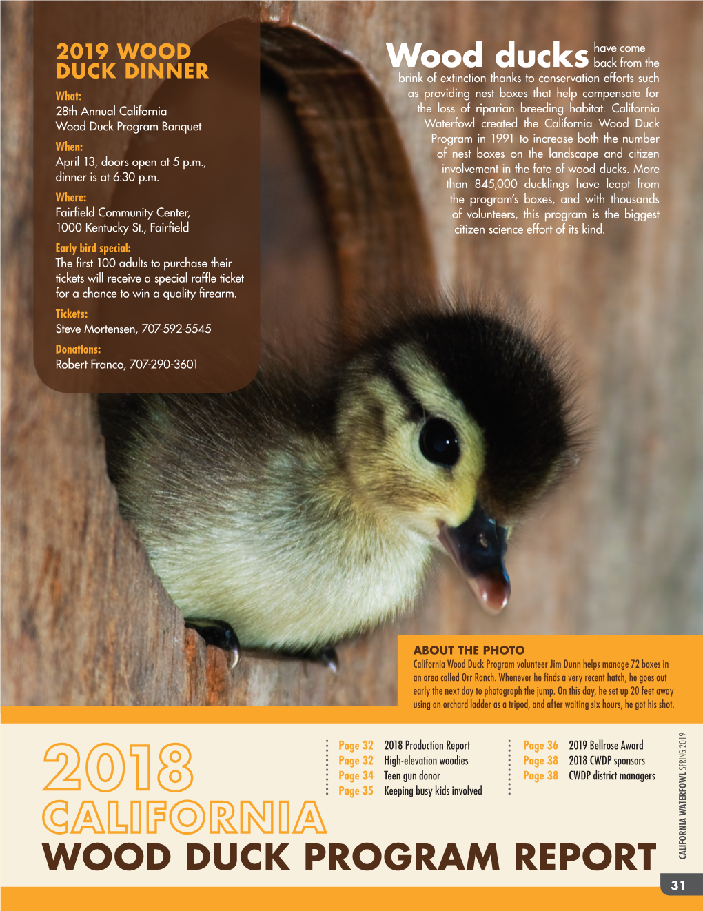 Wood Duck Program Report