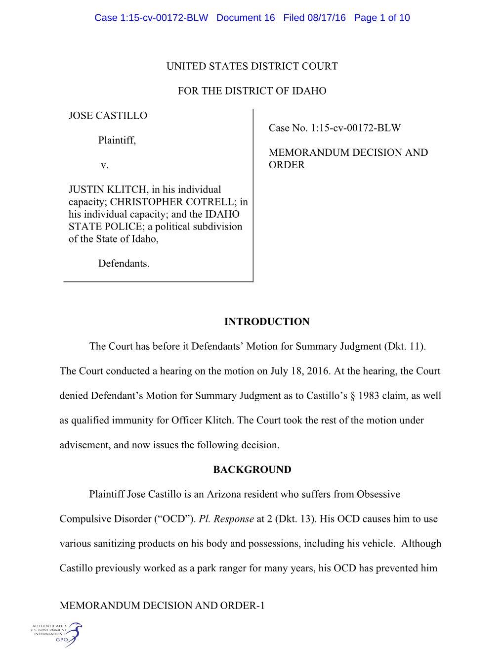 Memorandum Decision and Order-1 United States