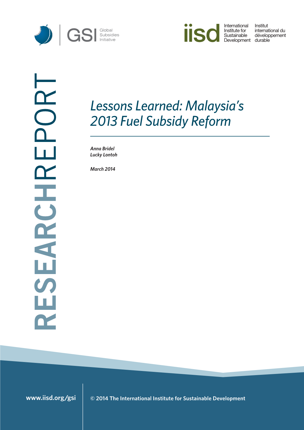 Lessons Learned: Malaysia's 2013 Fuel Subsidy Reform