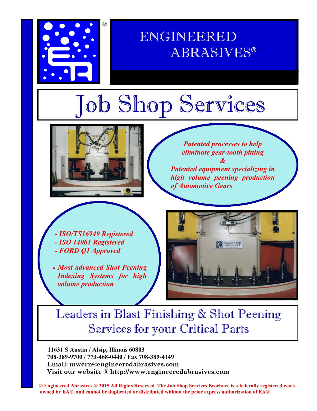 Job Shop Services