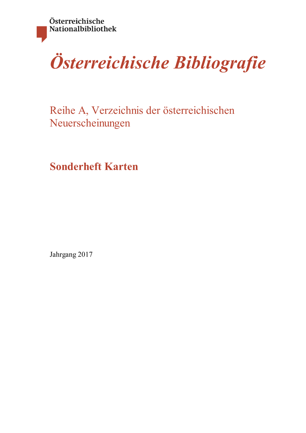 Österreichiche Bibliographie