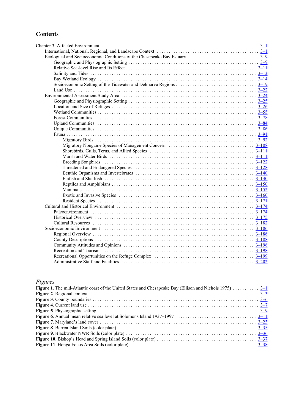 Affected Environment 3–1 International, National, Regional, and Landscape Context