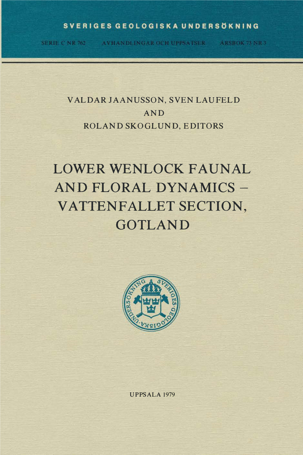 Lo Wer Wenlock Fa Unal and Floral Dynamics Vattenfallet Section, Gotland