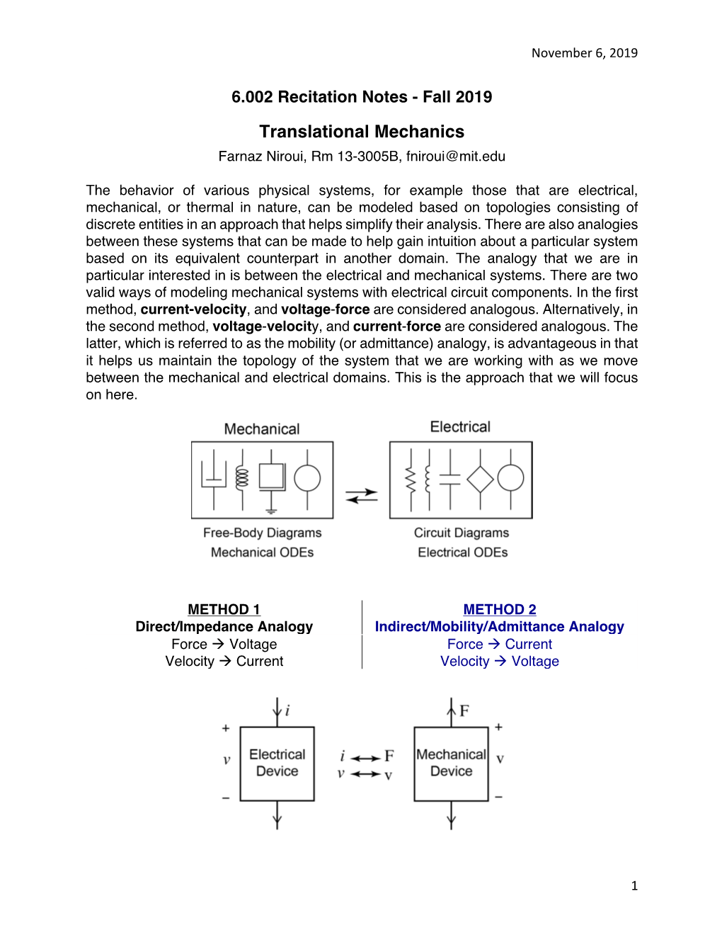 Translational Mechanics