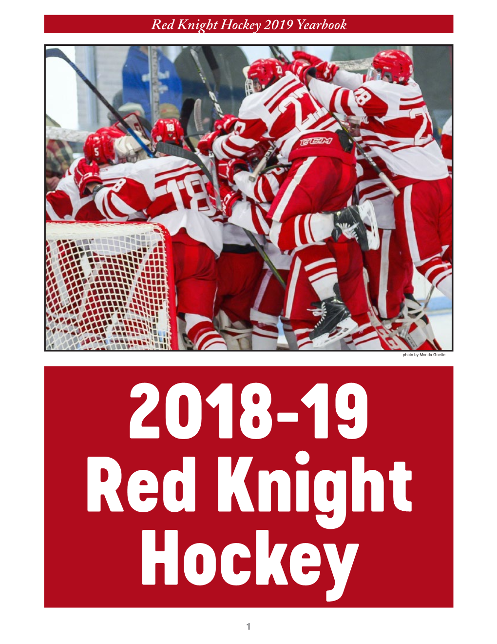 Red Knight Hockey 2019 Yearbook