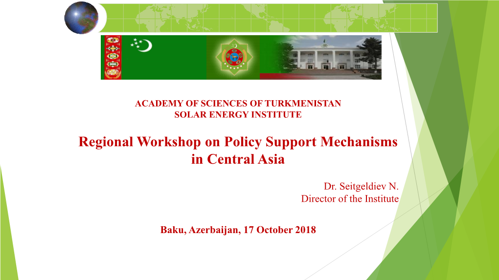 Turkmenistan Country Presentation