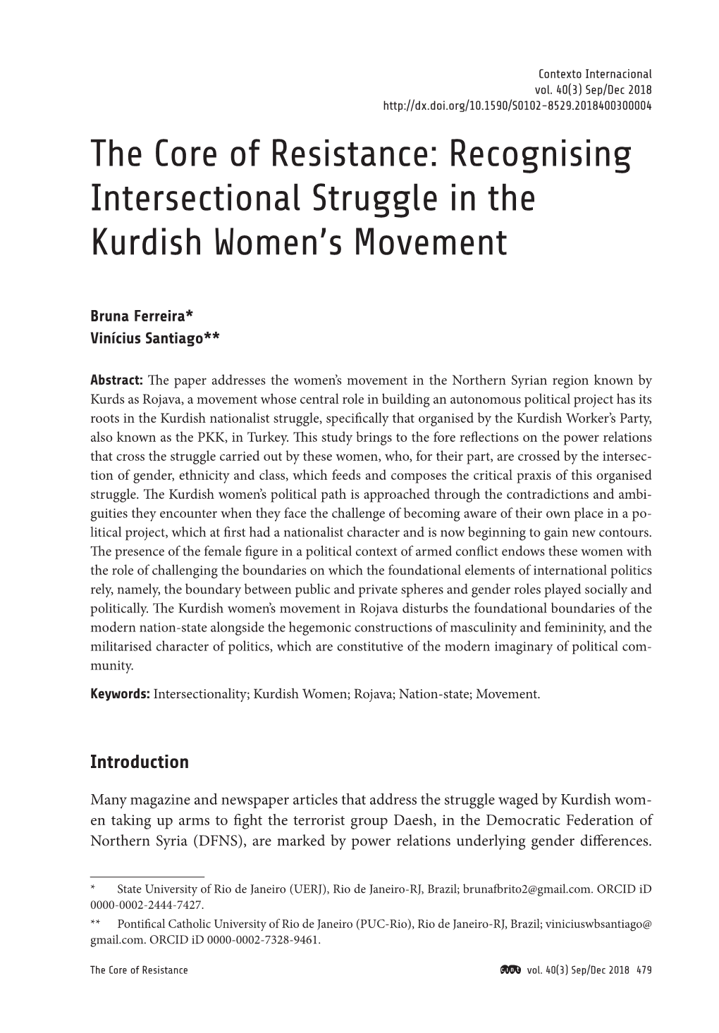 Recognising Intersectional Struggle in the Kurdish Women's