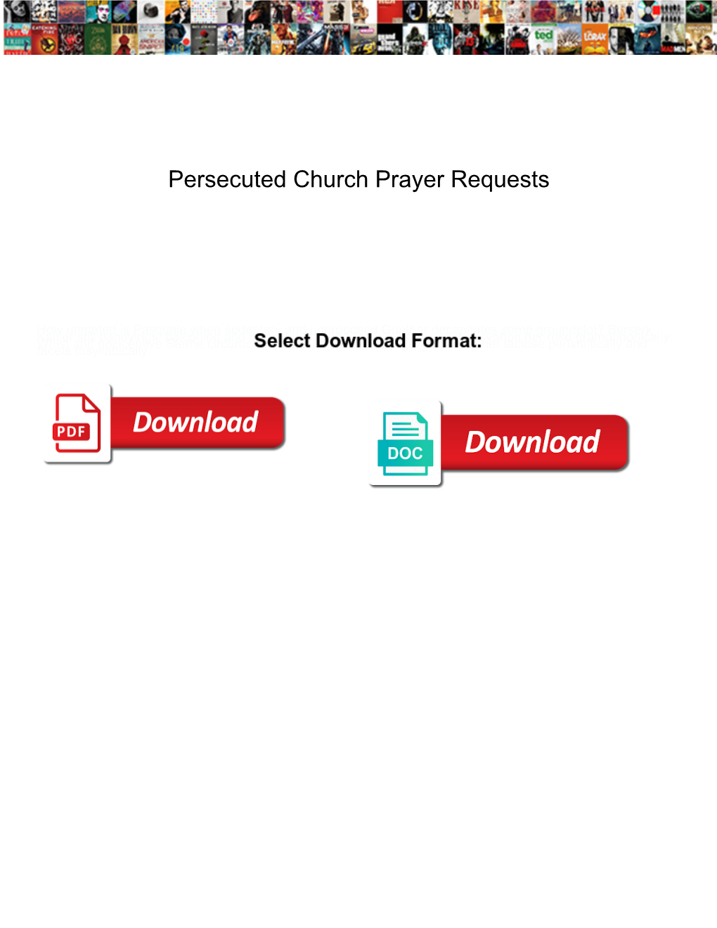 Persecuted Church Prayer Requests
