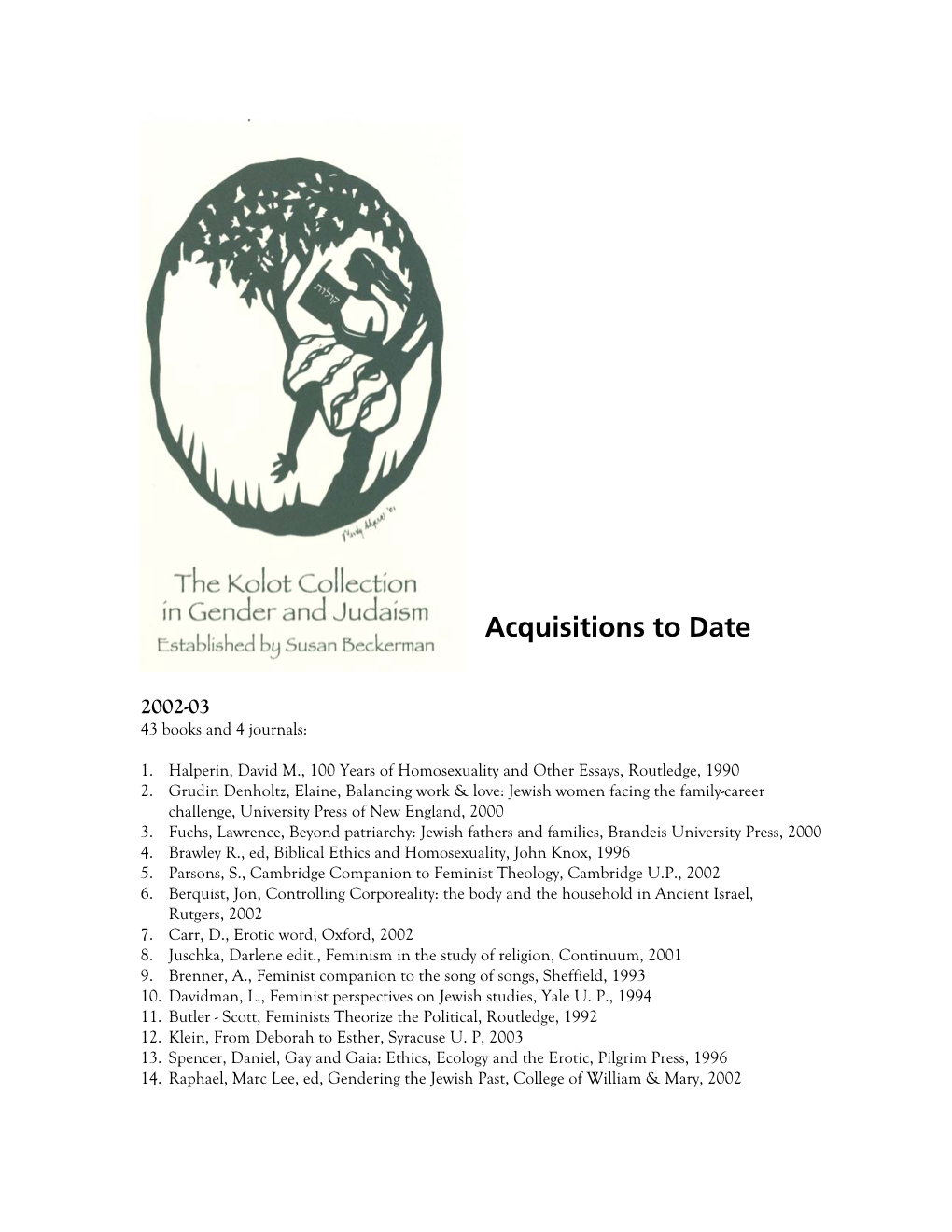 Acquisitions to Date (PDF)