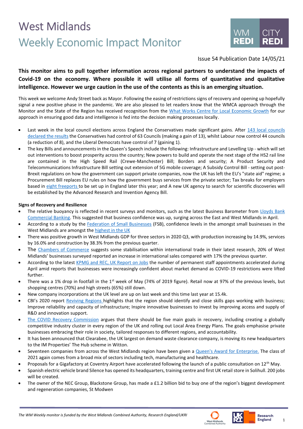 Weekly Economic Monitor