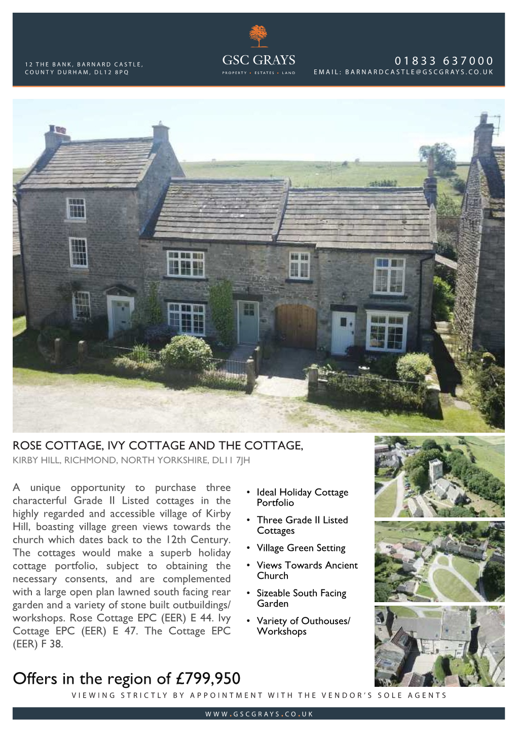 Offers in the Region of £799,950 Viewing Strictly by Appointment with the Vendor’S Sole Agents