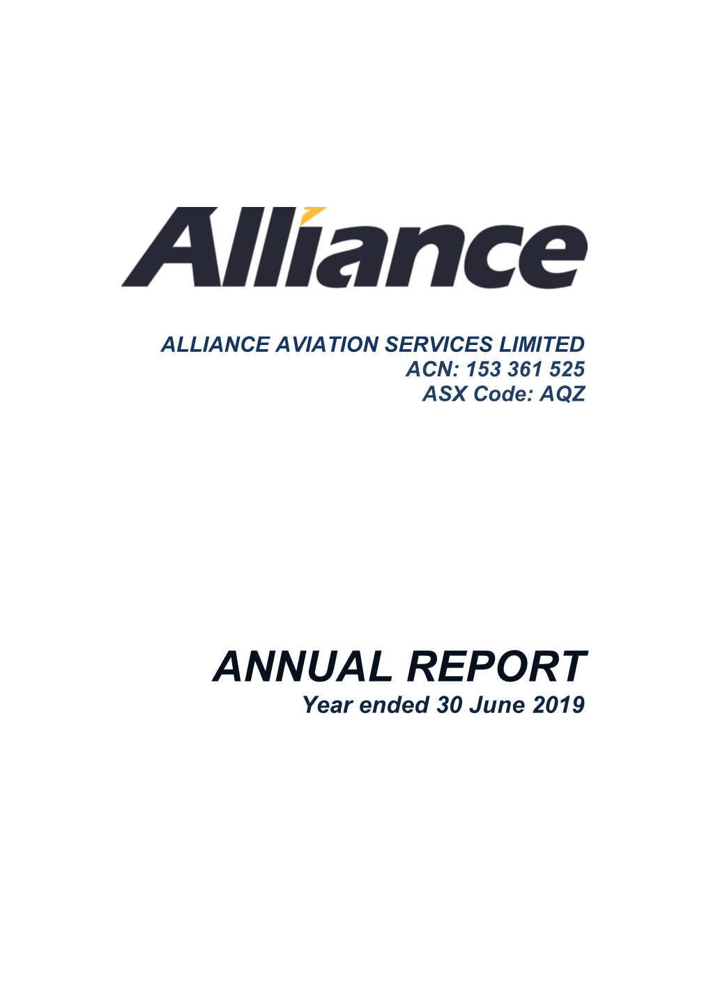 ANNUAL REPORT Year Ended 30 June 2019