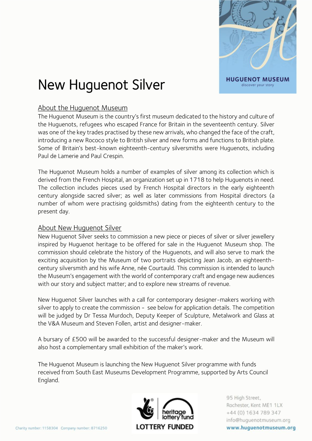 New Huguenot Silver