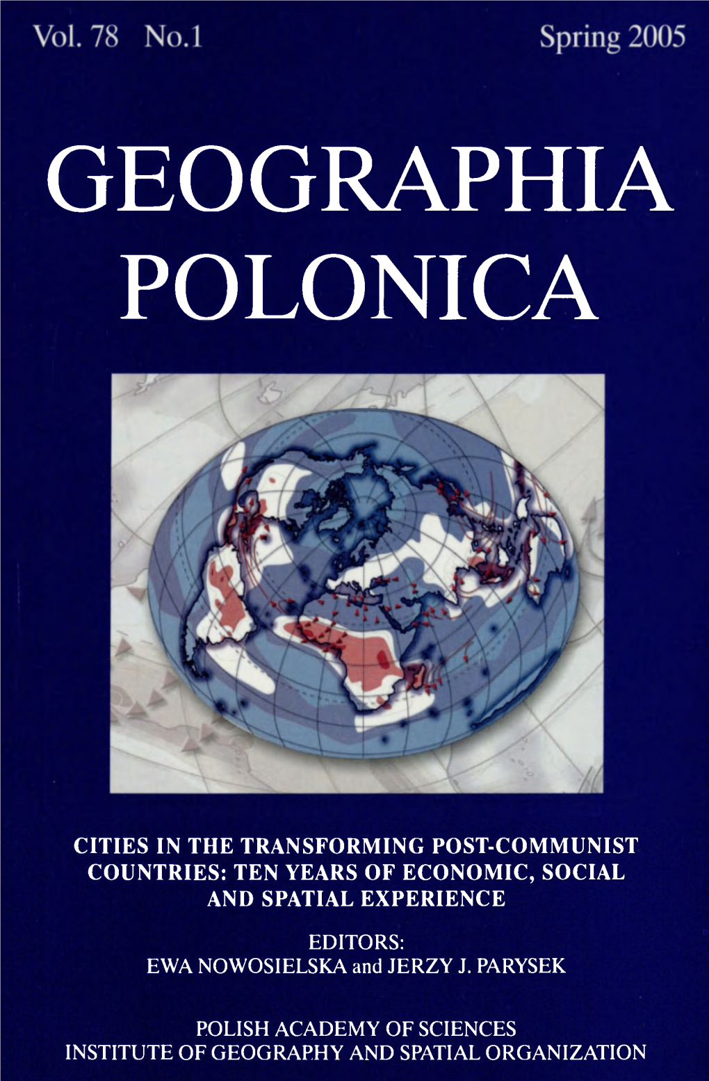 Geographia Polonica Vol. 78 No. 1 (2005)