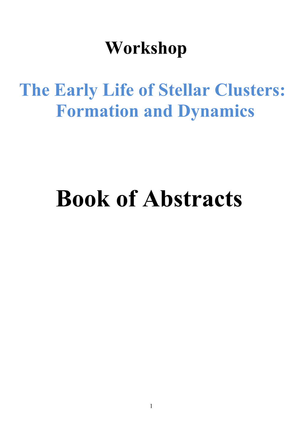 Book of Abstracts