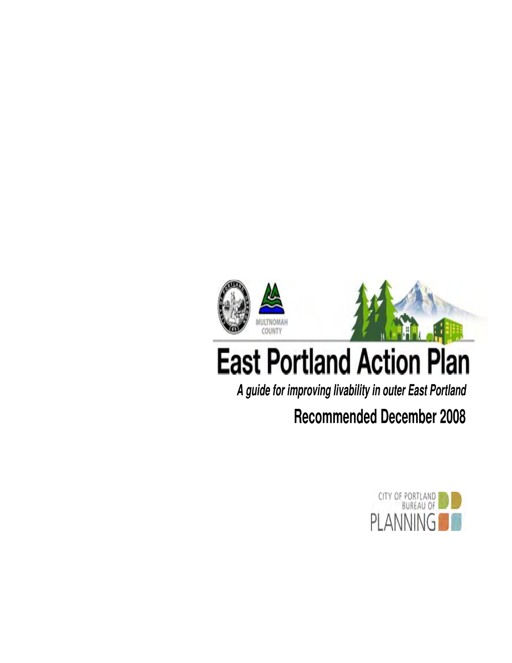 Recommended East Portland Action Plan