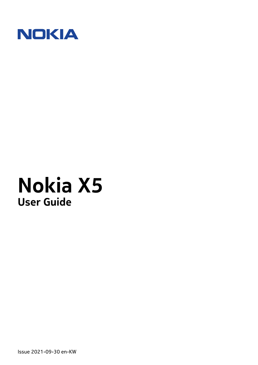 Nokia X5 User Guide