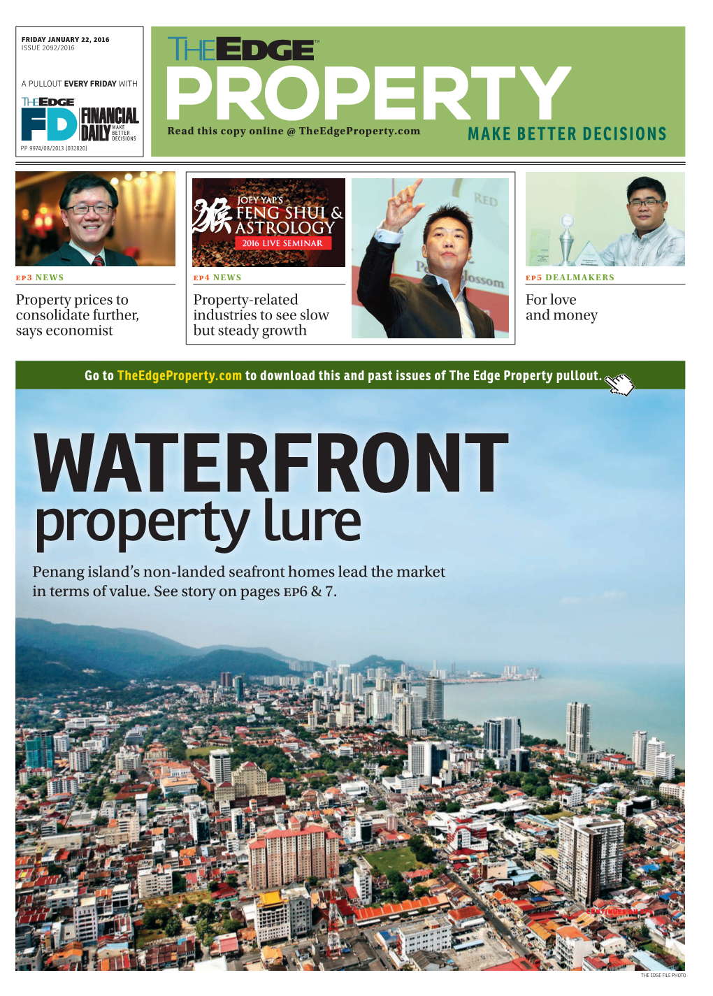 Property Lure Penang Island’S Non-Landed Seafront Homes Lead the Market in Terms of Value